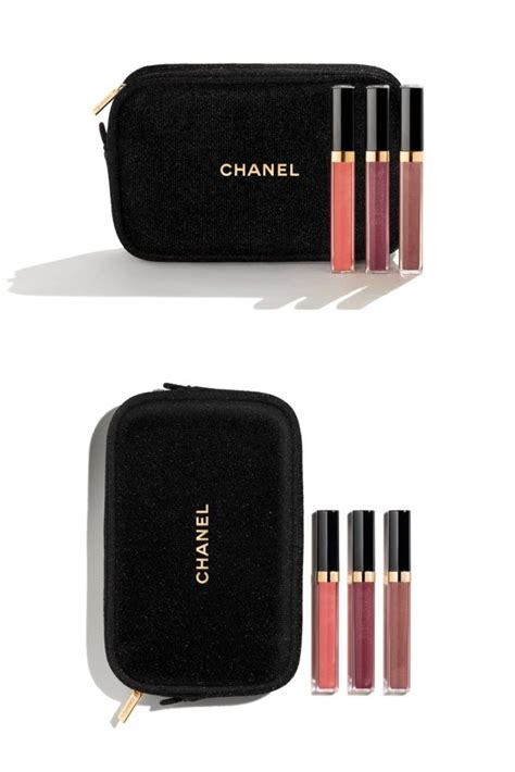 chanel gift bag set|chanel lipstick set with bag.